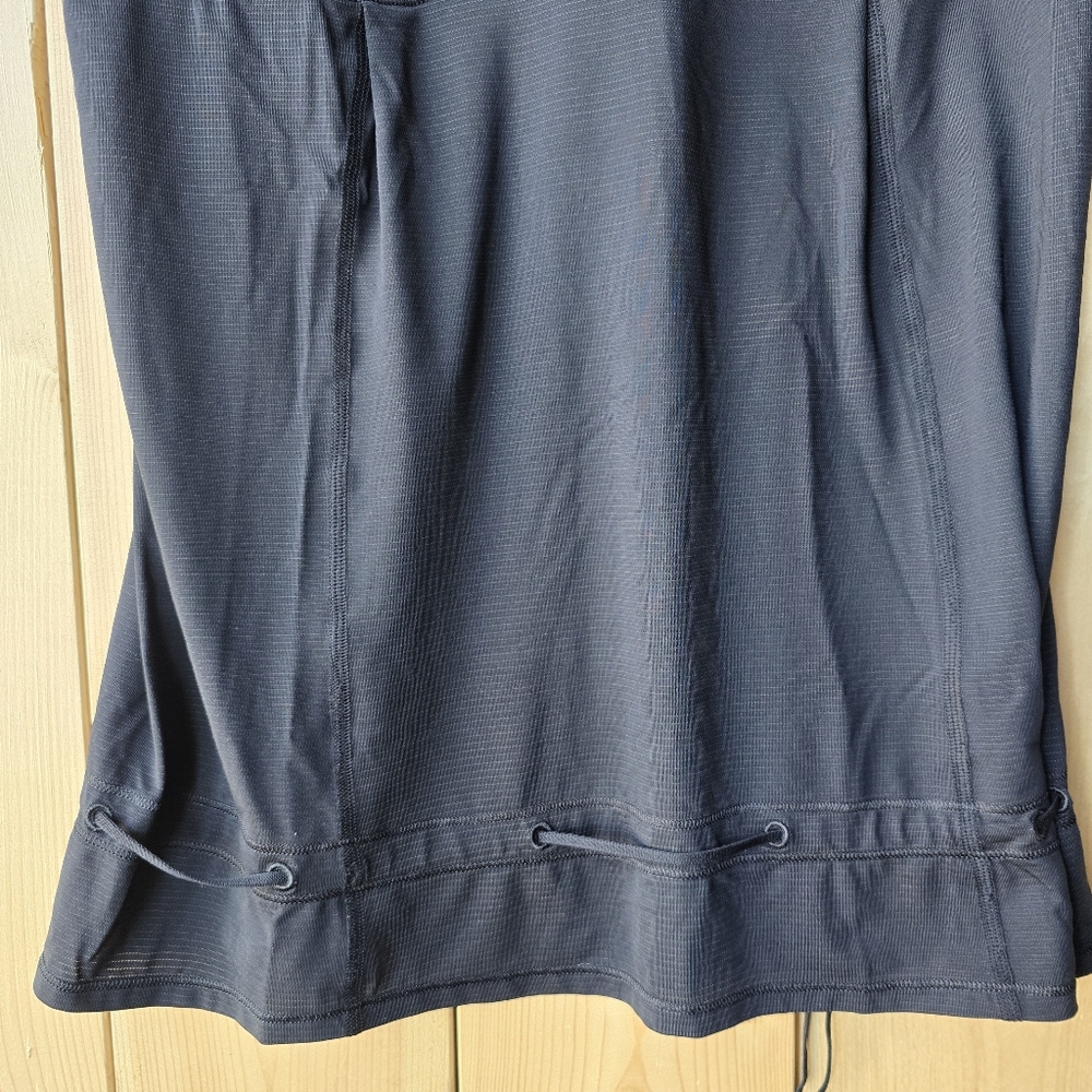 Lululemon Tame Me Black Tank Top Cinch Waist Active Top - Picture 3 of 6